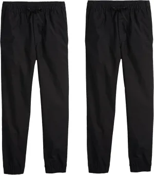 2-Pack Boy's Slim Fitting Cotton Stretch Classic Twill Joggers