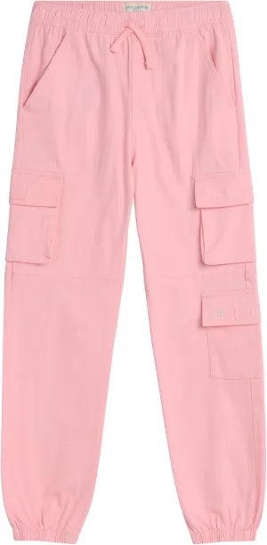 AEROPOSTALE Girls Cargo Pants - Casual Twill Joggers Baggy Sweatpants for Girls with Elastic Drawstring Waist (Sizes: 7-16)