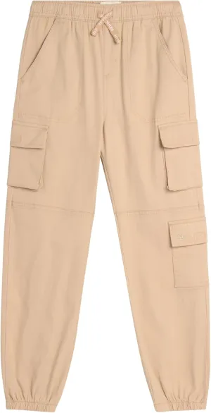 AEROPOSTALE Girls Cargo Pants - Casual Twill Joggers Baggy Sweatpants for Girls with Elastic Drawstring Waist (Sizes: 7-16)
