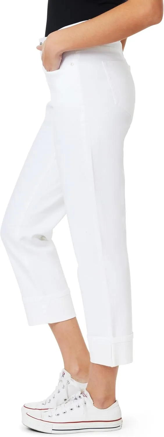 Angels Forever Young Women's Forever Deep Roll Cuff Ankle High-Rise Jeans