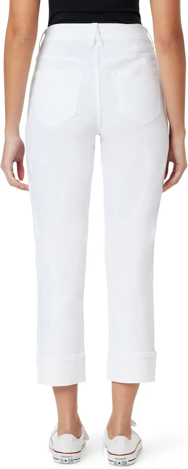 Angels Forever Young Women's Forever Deep Roll Cuff Ankle High-Rise Jeans