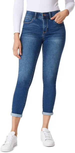 Angels Forever Young Women's Jeanie Lift Convertible Skinny High Rise Jeans (Available in Plus Size)