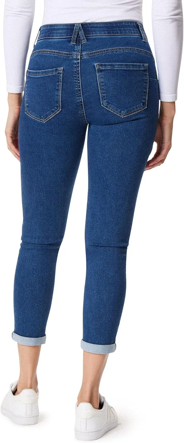 Angels Forever Young Women's Jeanie Lift Convertible Skinny High Rise Jeans (Available in Plus Size)