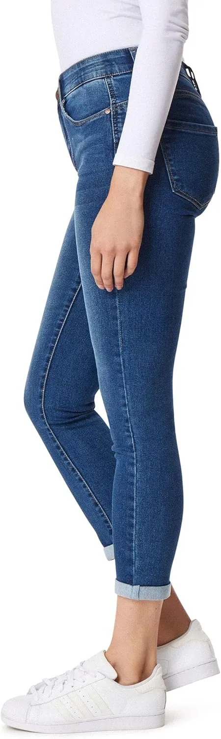 Angels Forever Young Women's Jeanie Lift Convertible Skinny High Rise Jeans (Available in Plus Size)