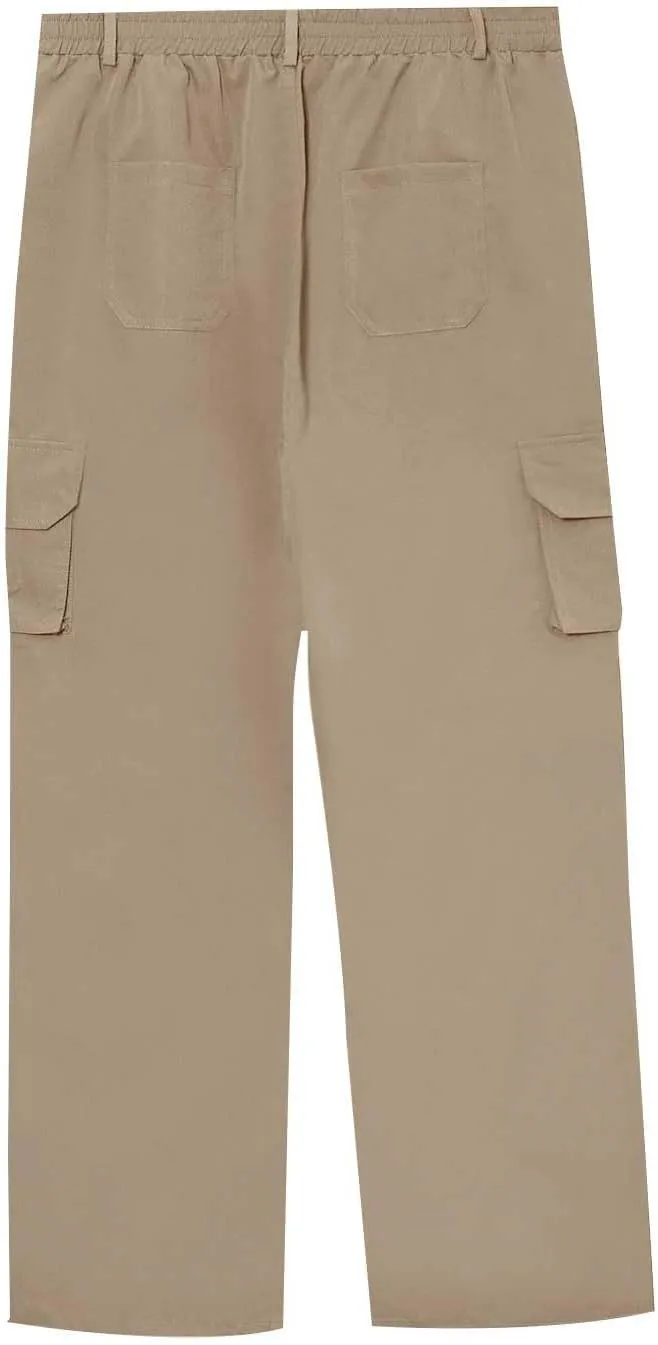Athletic Workout Running Joggers Multi Pocket Sports Pants Winter Thermal Sweatpants Fleece Lined Mens Work Pants