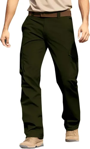 Athletic Workout Running Joggers Multi Pocket Sports Pants Winter Thermal Sweatpants Fleece Lined Mens Work Pants