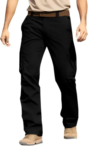 Athletic Workout Running Joggers Multi Pocket Sports Pants Winter Thermal Sweatpants Fleece Lined Mens Work Pants