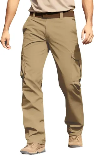 Athletic Workout Running Joggers Multi Pocket Sports Pants Winter Thermal Sweatpants Fleece Lined Mens Work Pants