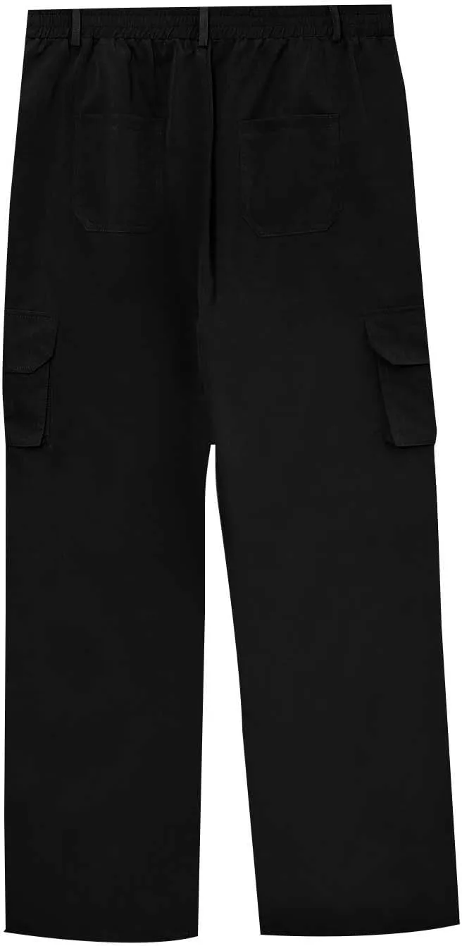 Athletic Workout Running Joggers Multi Pocket Sports Pants Winter Thermal Sweatpants Fleece Lined Mens Work Pants