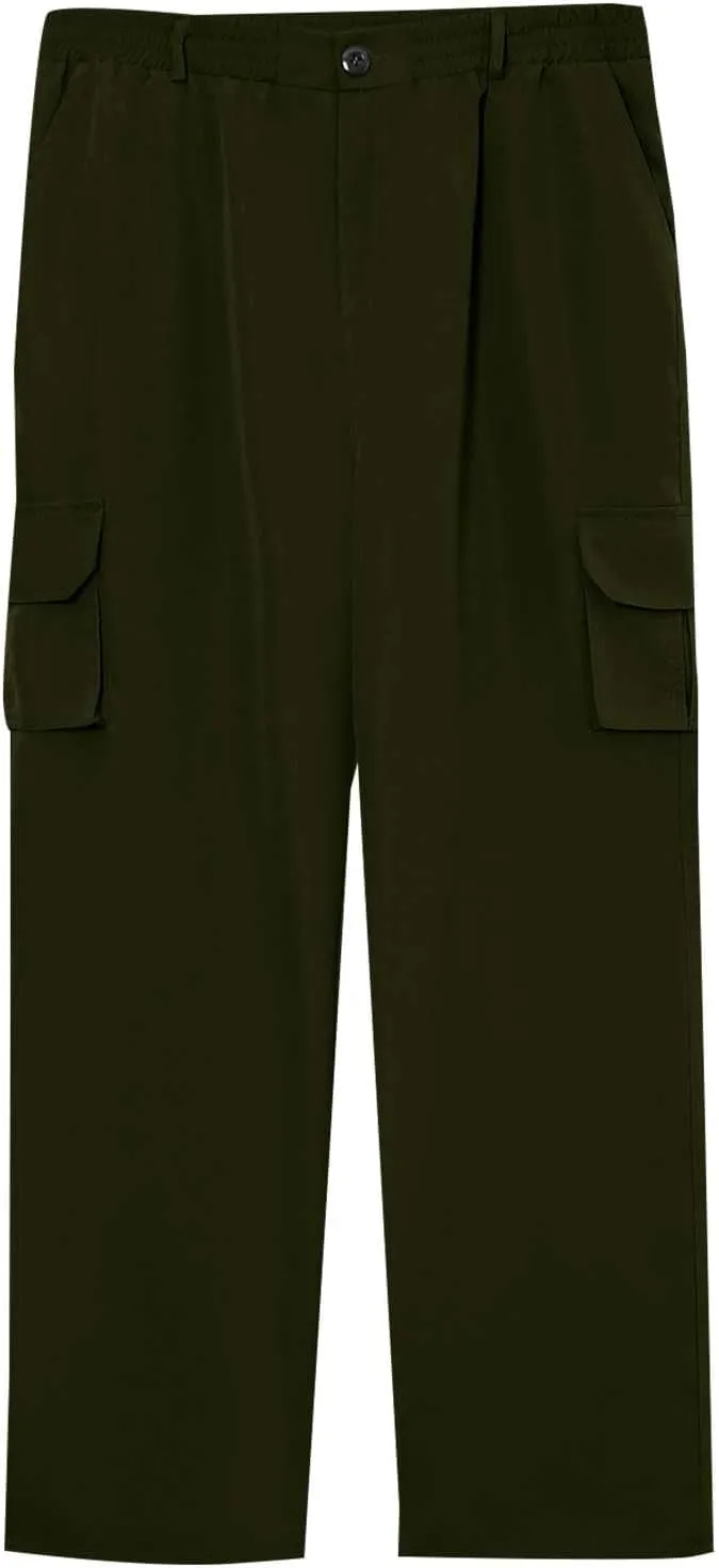Athletic Workout Running Joggers Multi Pocket Sports Pants Winter Thermal Sweatpants Fleece Lined Mens Work Pants