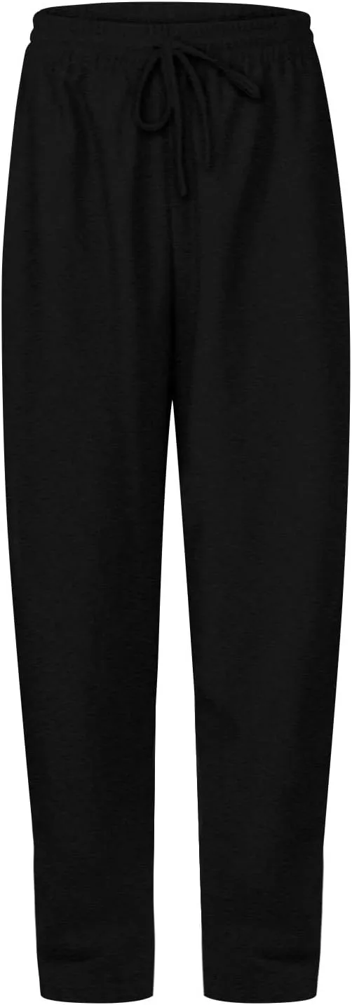 Baggy Wide Leg Sweatpants Women High Waisted Fleece Lined Joggers with Pockets Comfy Drawstring Casual Sweat Pants