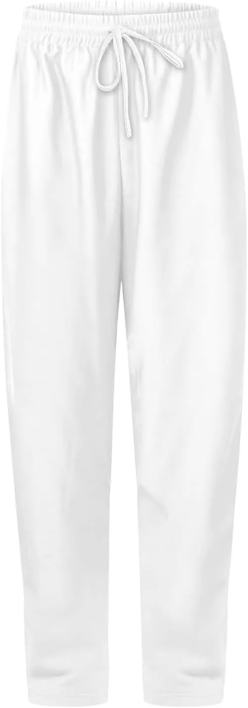Baggy Wide Leg Sweatpants Women High Waisted Fleece Lined Joggers with Pockets Comfy Drawstring Casual Sweat Pants