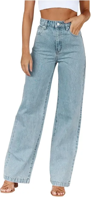 Barrel Jeans for Women Trendy High Waisted Baggy Straight Leg Bootcut Casual 2025 Ladies Stretch Denim Pants Girls