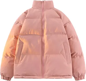 BIFUTON Winter Jackets for Men Lightweight Puffer Jacket Zip Up Quilted Jackets Stand Up Collar Down Coat Outdoor Outerwears