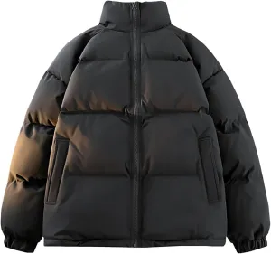 BIFUTON Winter Jackets for Men Lightweight Puffer Jacket Zip Up Quilted Jackets Stand Up Collar Down Coat Outdoor Outerwears