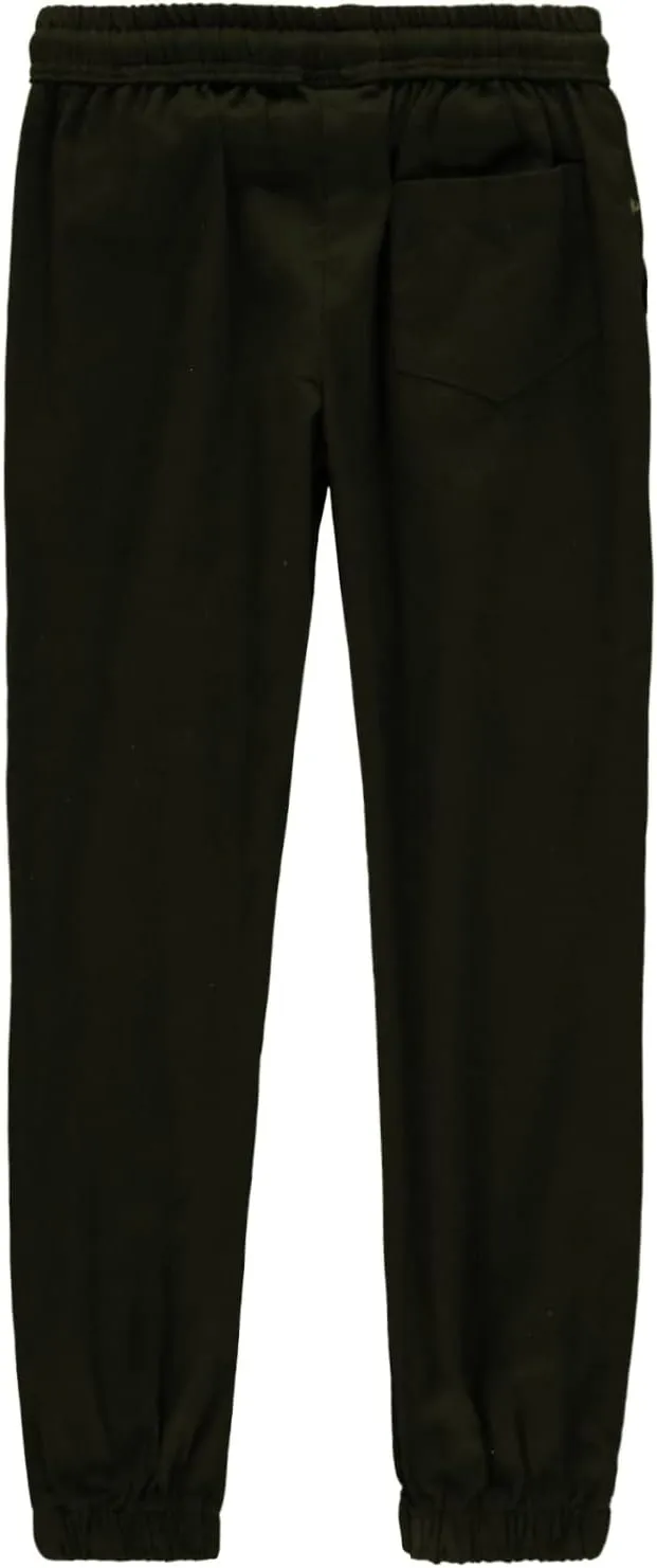 Boys 2-20 Pull-On Twill Joggers with Elastic Waistband and Drawstring