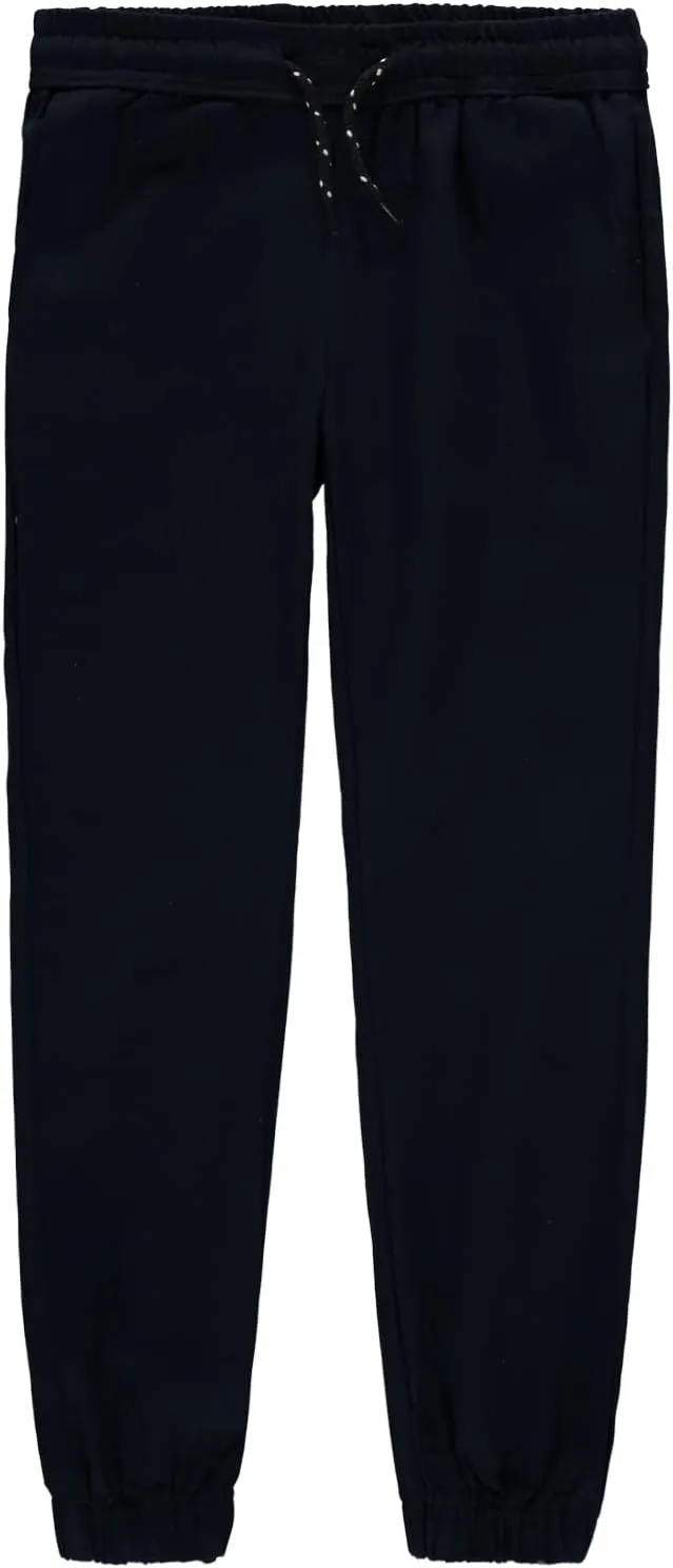 Boys 2-20 Pull-On Twill Joggers with Elastic Waistband and Drawstring