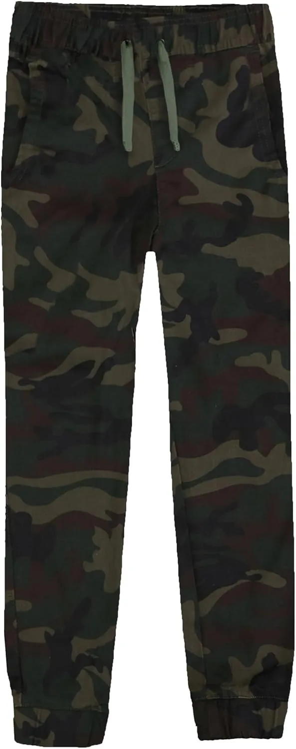 Boy's Slim Fitting Cotton Stretch Classic Twill Joggers