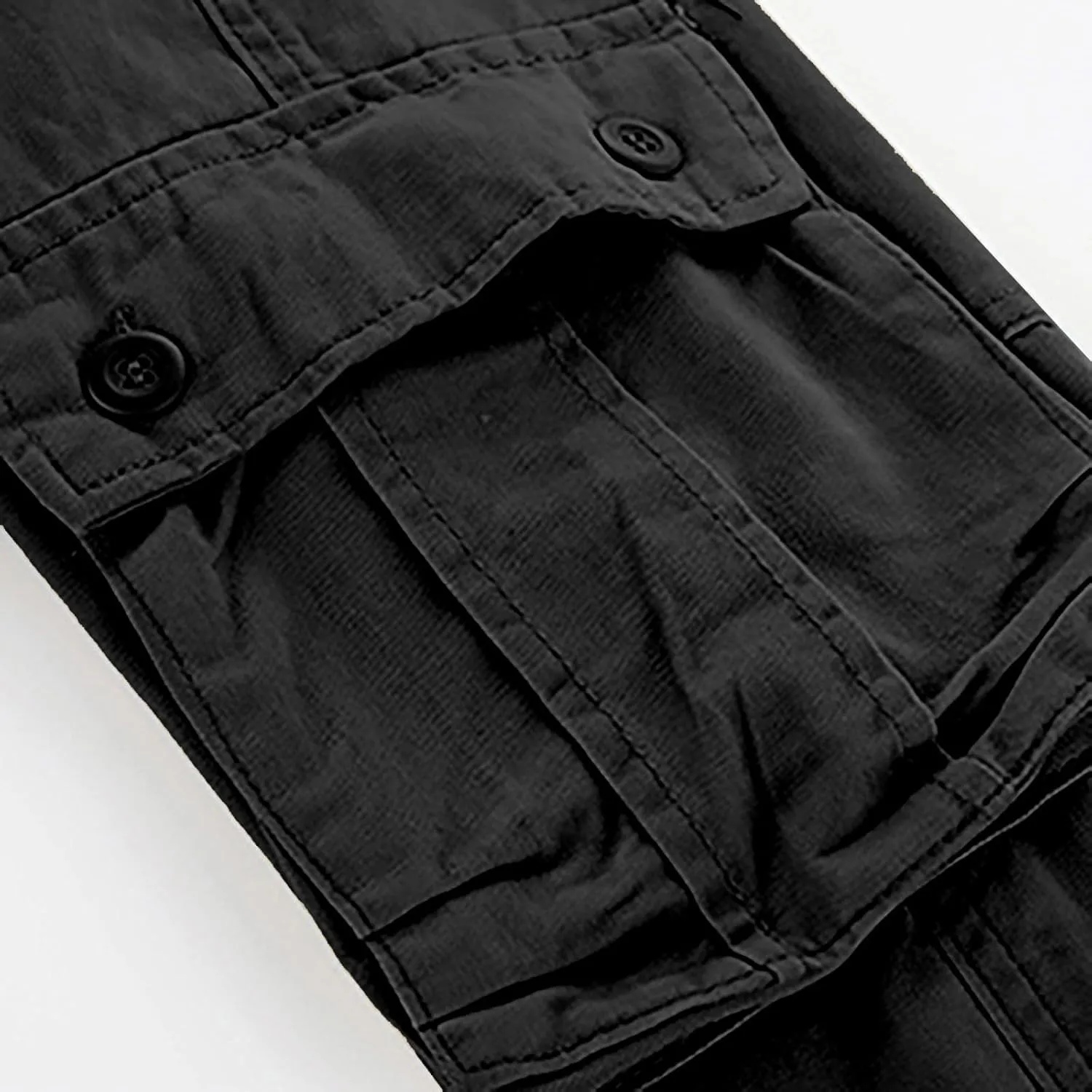 Cargo Pants for Men Big and Tall Loose Fit Straight Leg Classic Twill Work Pants Multi-Pockets Outdoor Hiking Pants