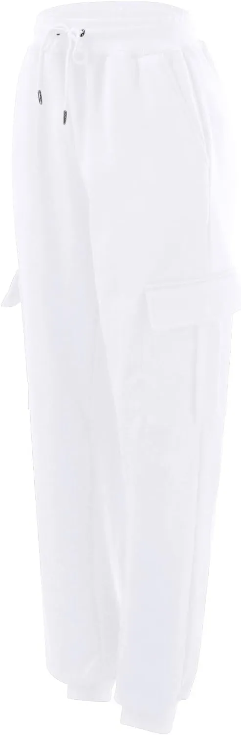 Cargo Sweatpants for Men Casual Elastic Waist Drawstring Tapered Sports Jogger Pants Athletic Workout Hiking Trousers