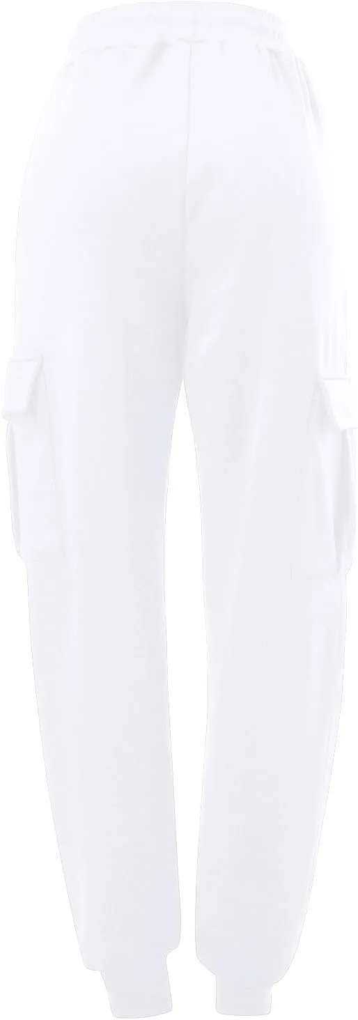 Cargo Sweatpants for Men Casual Elastic Waist Drawstring Tapered Sports Jogger Pants Athletic Workout Hiking Trousers