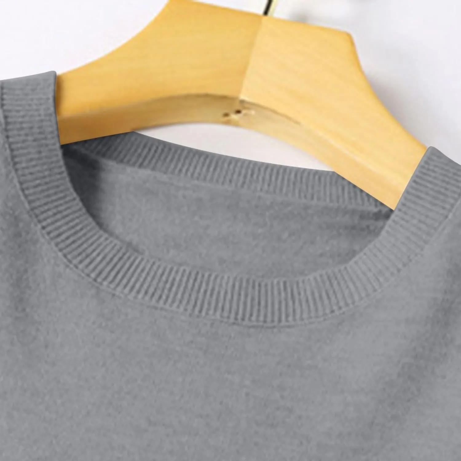 Cashmere Sweaters for Women Crewneck Long Sleeve Oversized Sweaters Trendy Ribbed Knit Cuffs Hem Tunic Sweaters Tops