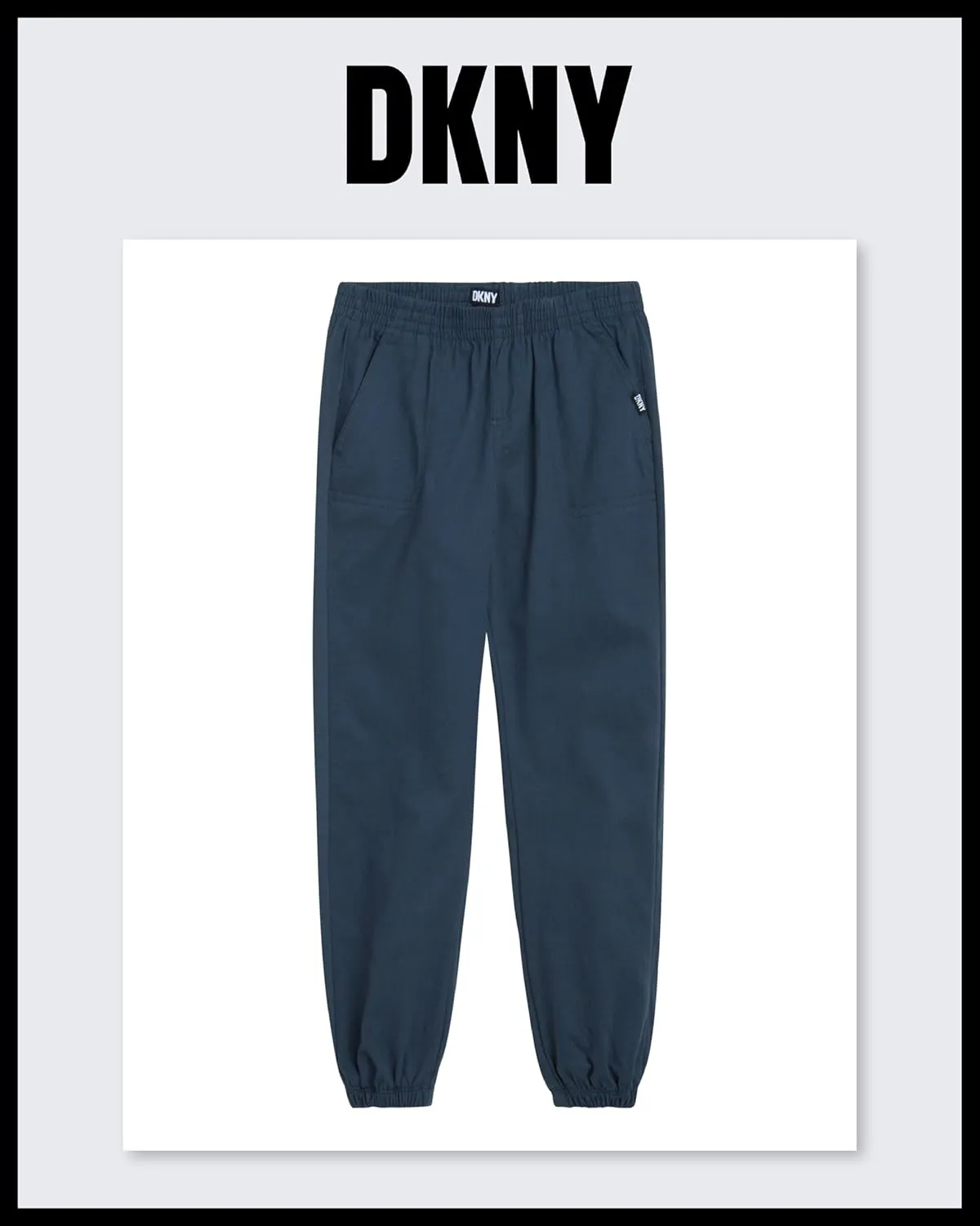 DKNY Boys’ Jogger Pants Set - 2 Piece Layered 2Fer Plaid Flannel Button-Down Shirt and Casual Jogger Pants (Sizes: 4-12)
