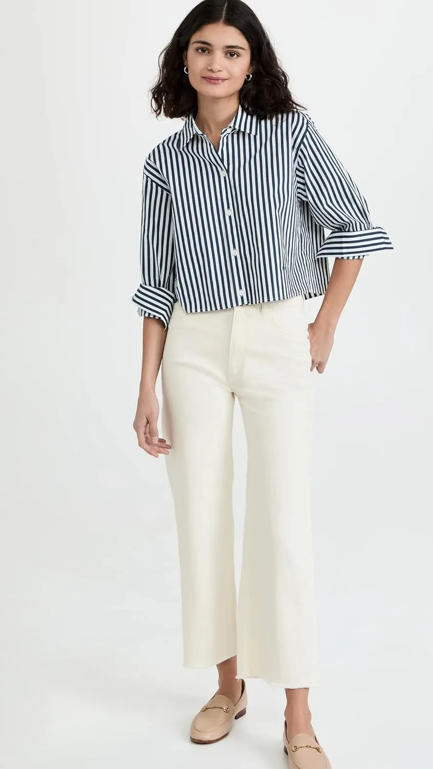 DL1961 Women's Hepburn Wide Leg High Rise Jeans