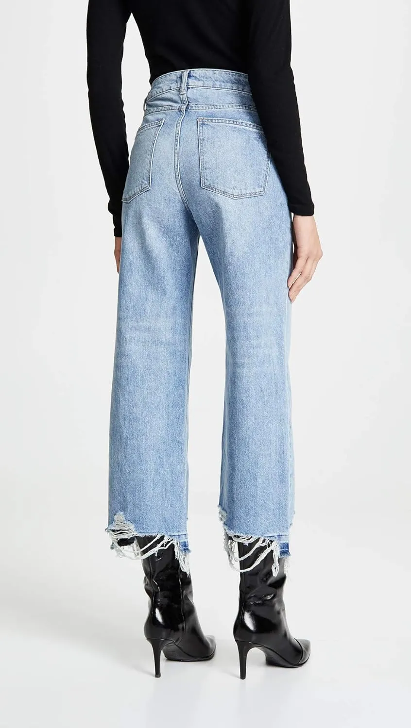 DL1961 Women's Hepburn Wide Leg High Rise Jeans