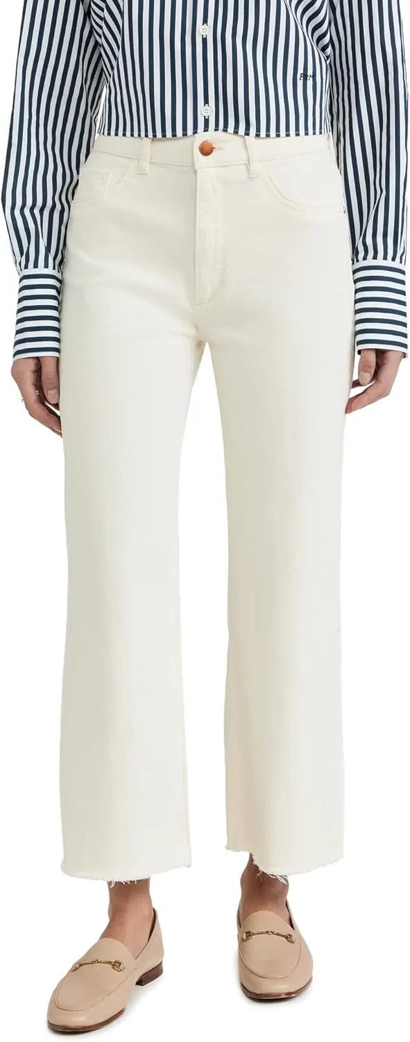 DL1961 Women's Hepburn Wide Leg High Rise Jeans