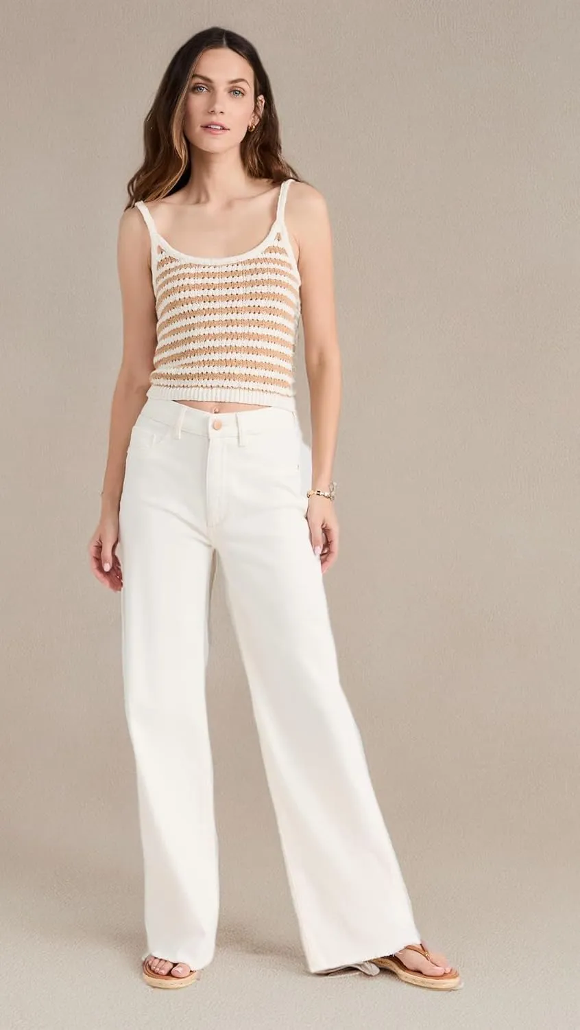 DL1961 Women's Hepburn Wide Leg High Rise Jeans