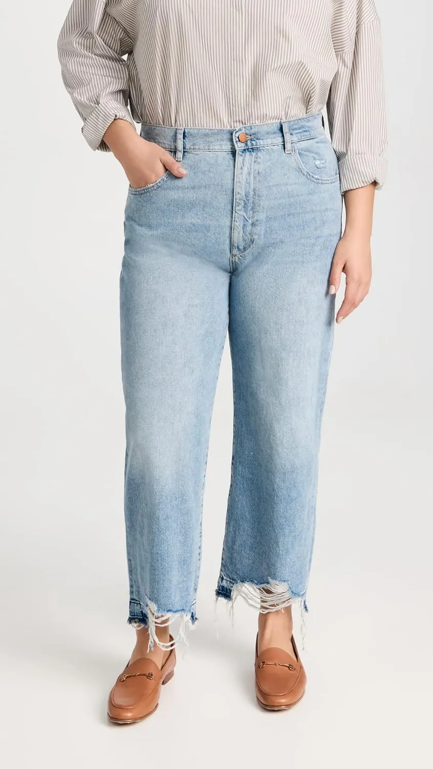 DL1961 Women's Hepburn Wide Leg High Rise Jeans