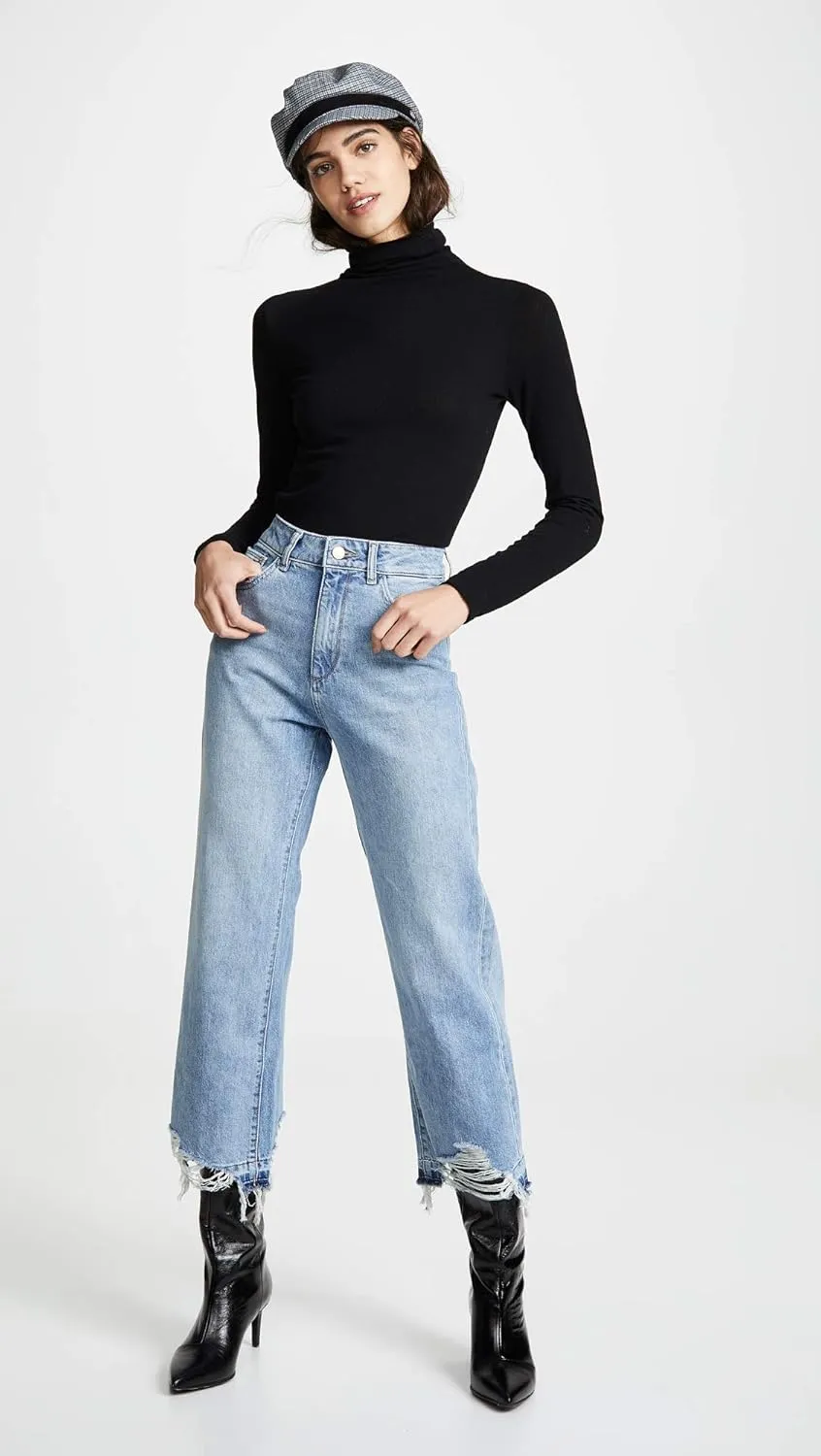 DL1961 Women's Hepburn Wide Leg High Rise Jeans