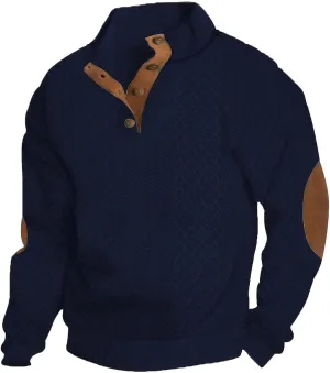 Dudlle Men's Cashmere Sweaters,Men's Outdoor Casual Cable Knit Pullover Sweaters