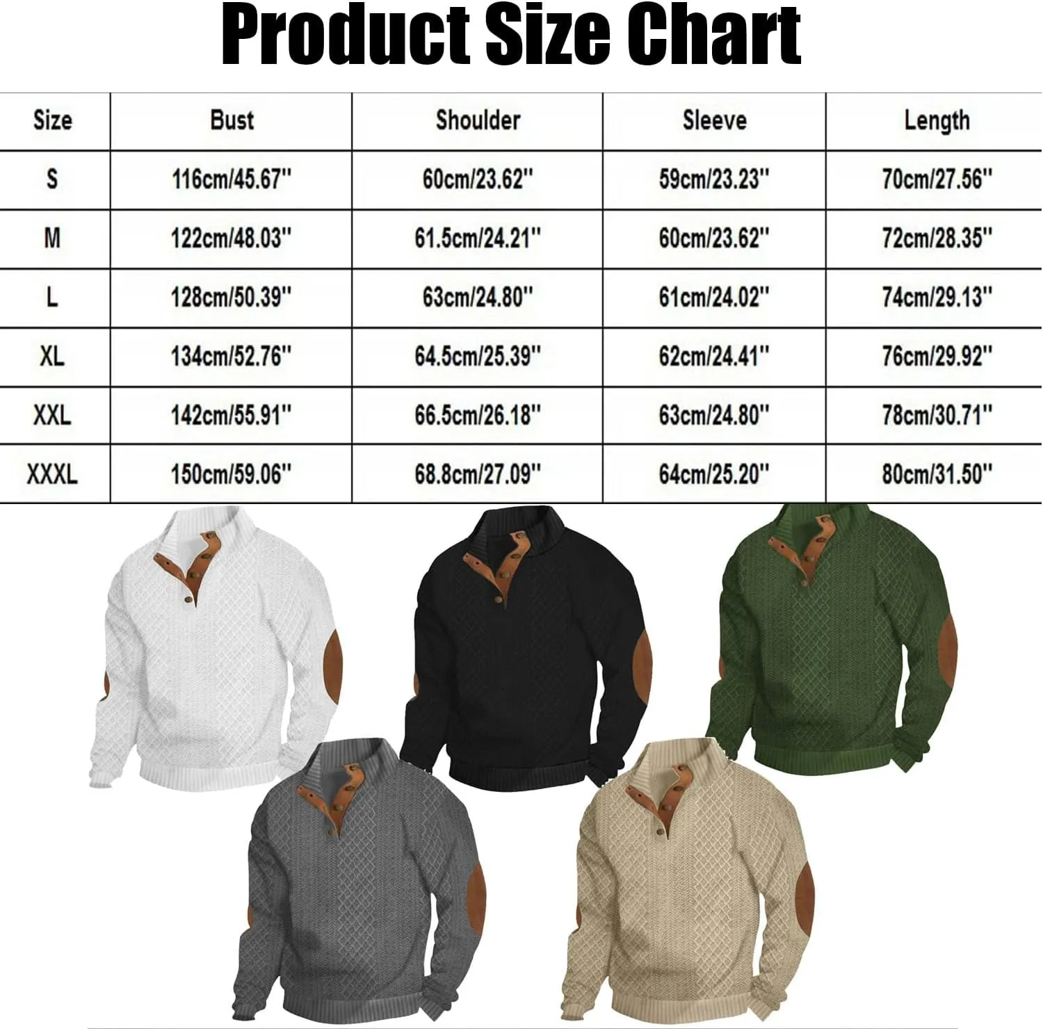 Dudlle Men's Cashmere Sweaters,Men's Outdoor Casual Cable Knit Pullover Sweaters