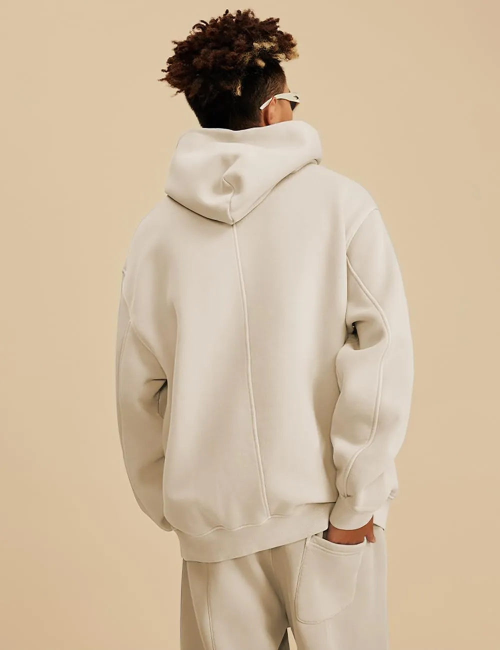 FAIABLE Mens Oversized Vintage Acid Wash Athletic Midweight Fleece Sweatshirt Streetwear Hoodie