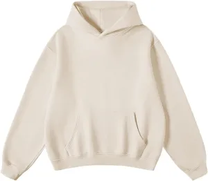 FAIABLE Mens Oversized Vintage Acid Wash Athletic Midweight Fleece Sweatshirt Streetwear Hoodie