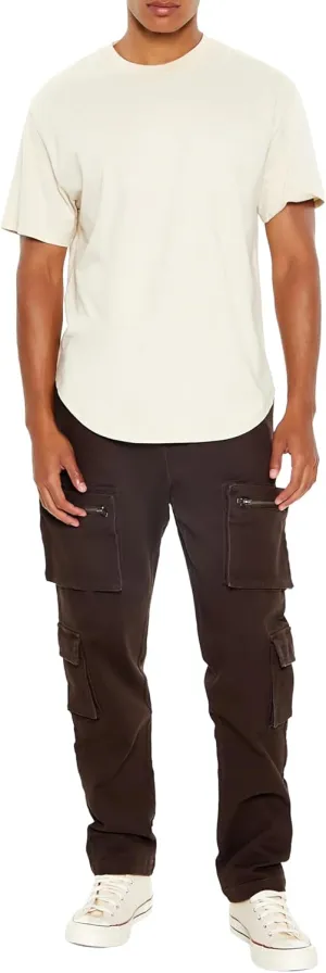 Forever 21 Men's Slim-fit Mid-Rise Cargo Joggers