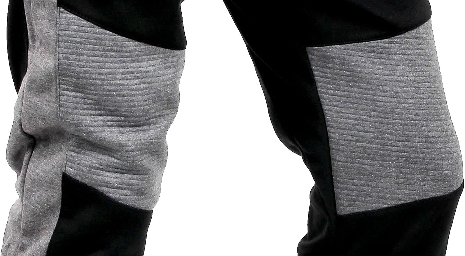 Hat and Beyond Mens Jogger Pants Biker Slim Fit Casual Fleece Active Elastic Workout Training