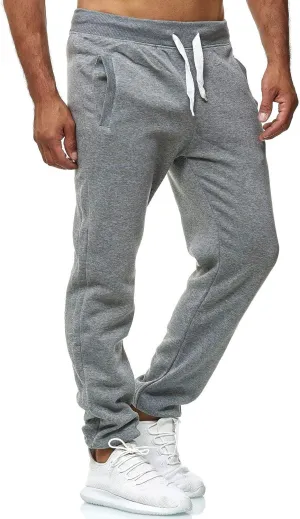 Hidyliu Mens Drawstring Running Joggers Elastic Waist Sweats Pants Cuffed Bottom Workout Sweatpants with Pockets