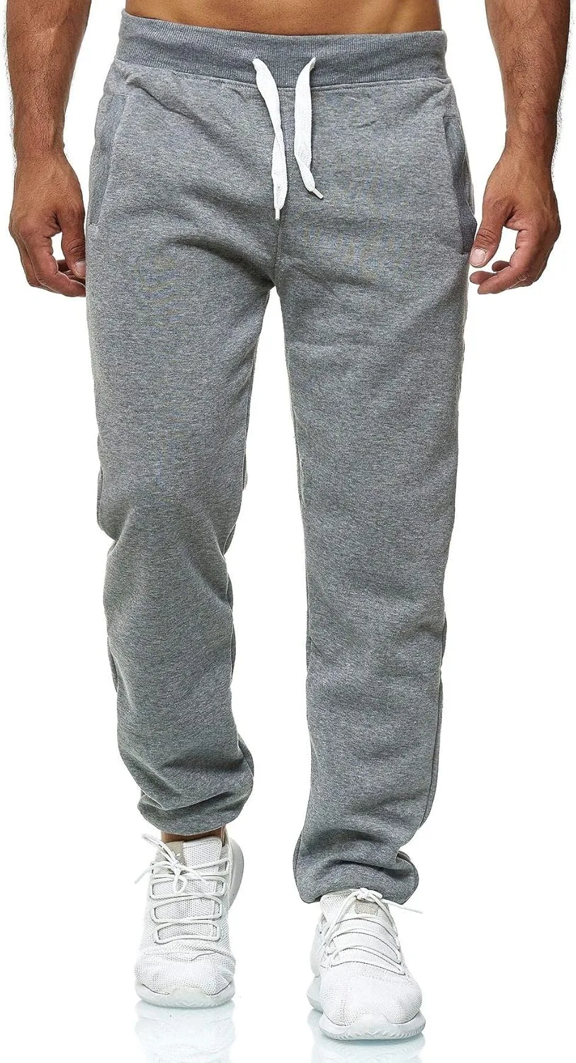 Hidyliu Mens Drawstring Running Joggers Elastic Waist Sweats Pants Cuffed Bottom Workout Sweatpants with Pockets