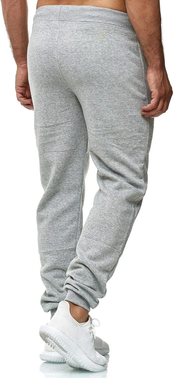 Hidyliu Mens Drawstring Running Joggers Elastic Waist Sweats Pants Cuffed Bottom Workout Sweatpants with Pockets