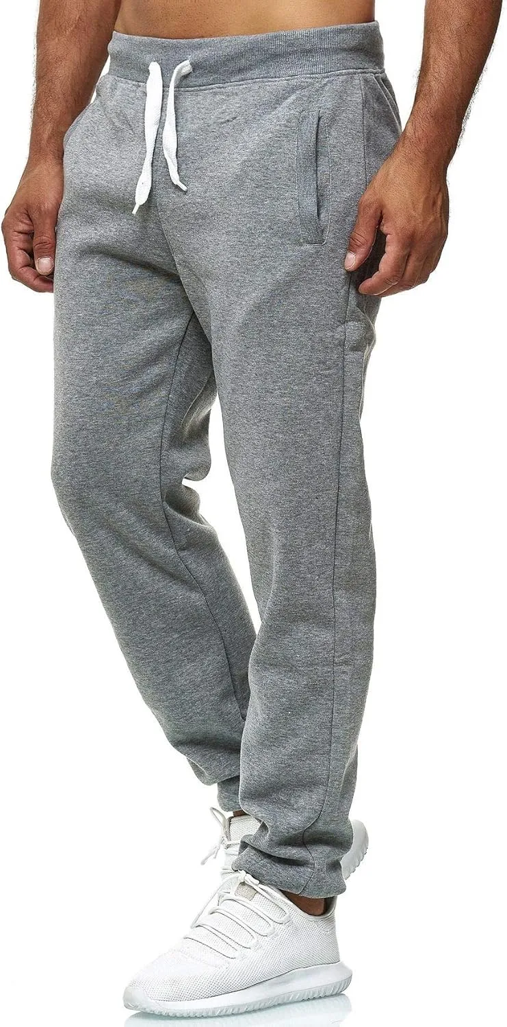 Hidyliu Mens Drawstring Running Joggers Elastic Waist Sweats Pants Cuffed Bottom Workout Sweatpants with Pockets