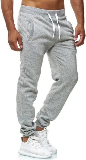 Hidyliu Mens Drawstring Running Joggers Elastic Waist Sweats Pants Cuffed Bottom Workout Sweatpants with Pockets