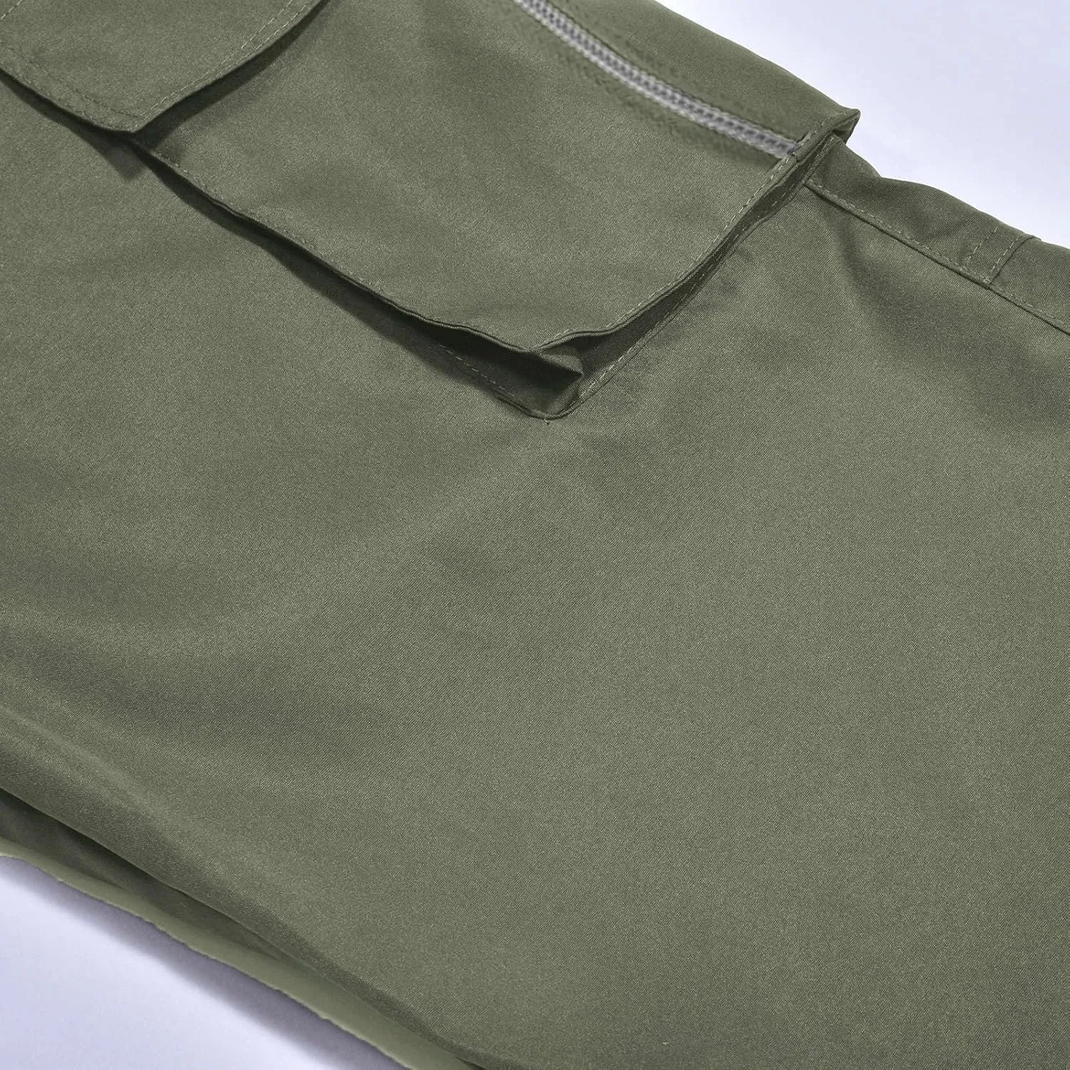 LCMTWX Cargo Pants for Men Casual Multi-Pocket Men's Trousers Tooling Solid Men's Pants Trousers with Zipper Pockets