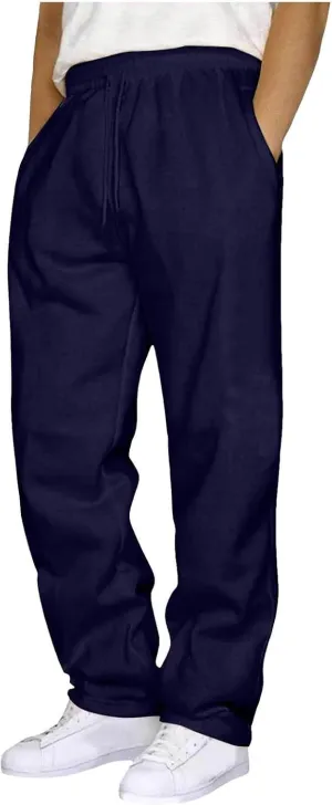 Men Cargo Pants with Pockets Stretch Drawstring Elastic Waist Sweatpants Tall Regular Fit Pants Tall Joggers Trousers