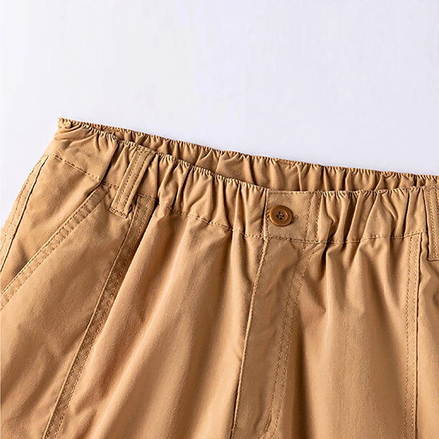 Men Cargo Shorts Plus Size Fashion Pachwork Multiple Pockets Loose Comfy Casual Short Fishing Pants Crop Sweatpant