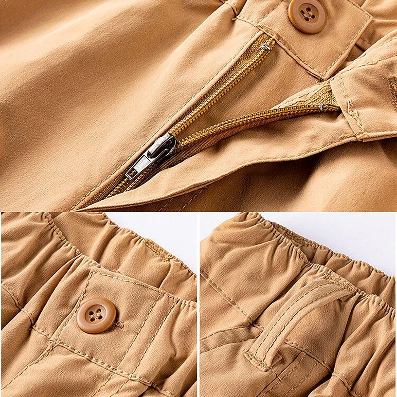 Men Cargo Shorts Plus Size Fashion Pachwork Multiple Pockets Loose Comfy Casual Short Fishing Pants Crop Sweatpant