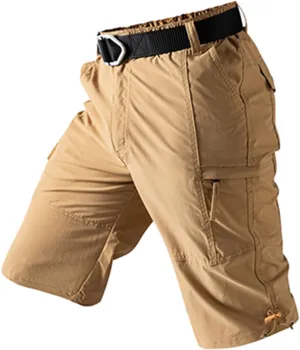 Men Cargo Shorts Plus Size Fashion Pachwork Multiple Pockets Loose Comfy Casual Short Fishing Pants Crop Sweatpant