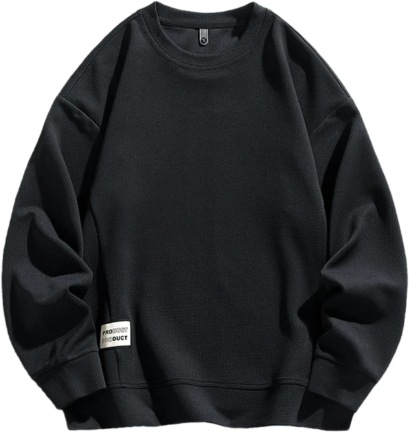 Men Casual Soft Basic Crewneck Sweatshirt 2024 New Long Sleeve Pullover Tops Comfy Loose Fit Sports Shirts for Guys